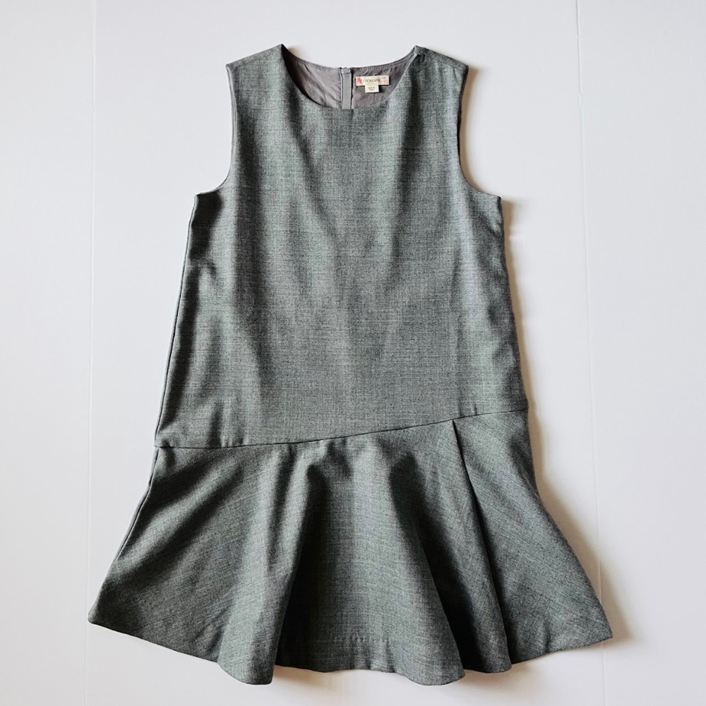 Crewcuts Flutter Hem Light Gray Dress Wool Blend # C8972 Size 10